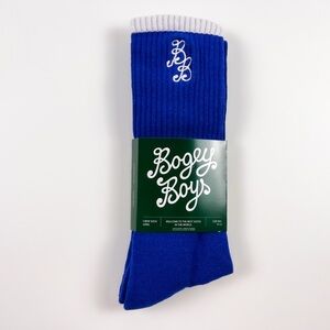 Bogey Boys Blue Men's Crew Socks Size M/L 9-12